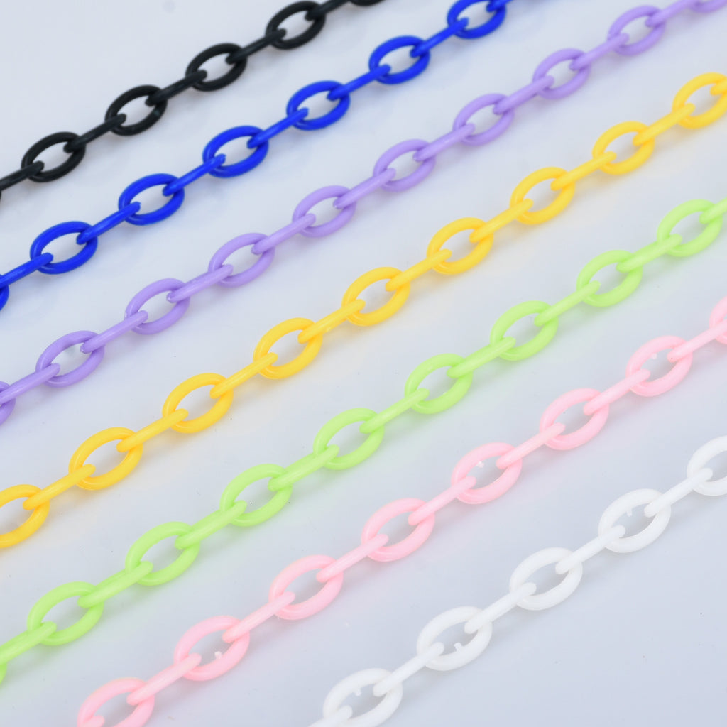 13*8mm Resin Plastic Chain Delicate Classic Plastic Chain 42cm length diy necklace bracelet 10pcs 102787