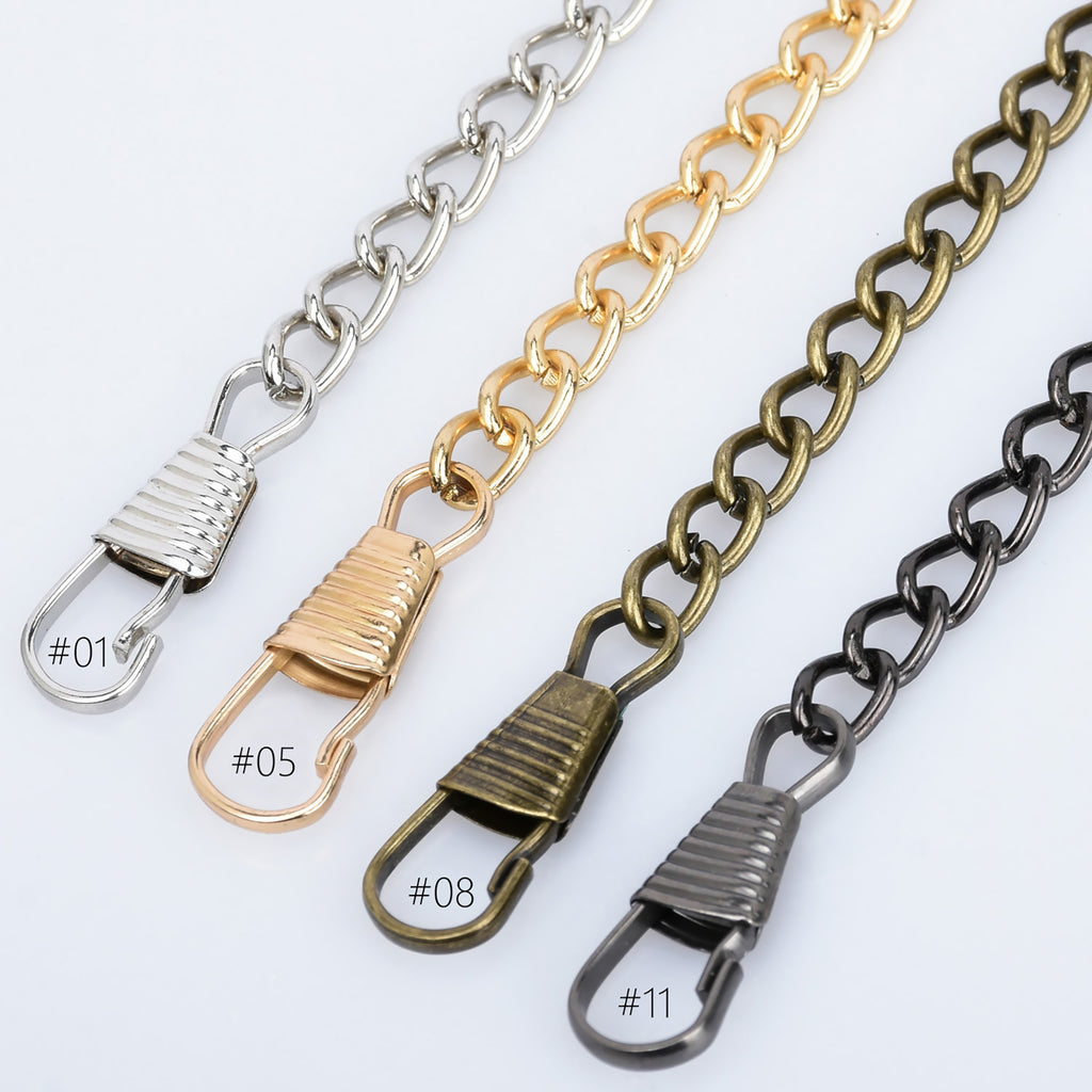  5pcs Gold Purse Chain Strap, Different Sizes Iron