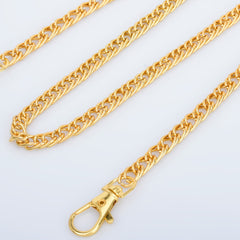 7.5mm Width Double Chain Iron Shoulder Handbag purse Strap Chain Metal Crossbody Bag Chain Strap 60cm/120cm Length to choose 1pcs 10281