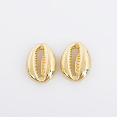 10*15mm Brass Cowrie Shell shape Beads spacer beads 0.5mm hole Brass Beads Unusual Beads 5pcs 10283404