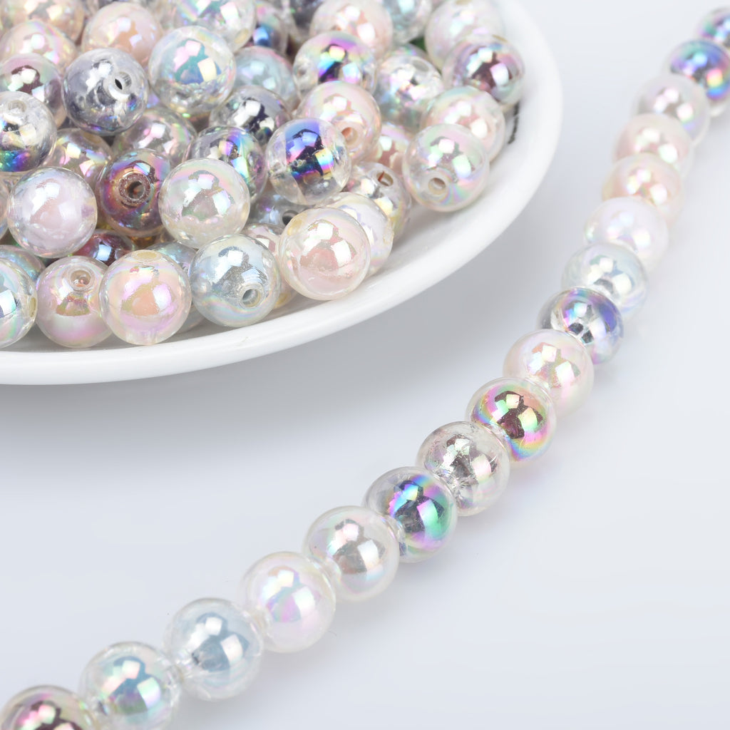 12mm Acrylic Round Beads Translucent Pastel Beads Kawaii Acrylic Beads Random mixed 50pcs 10289550