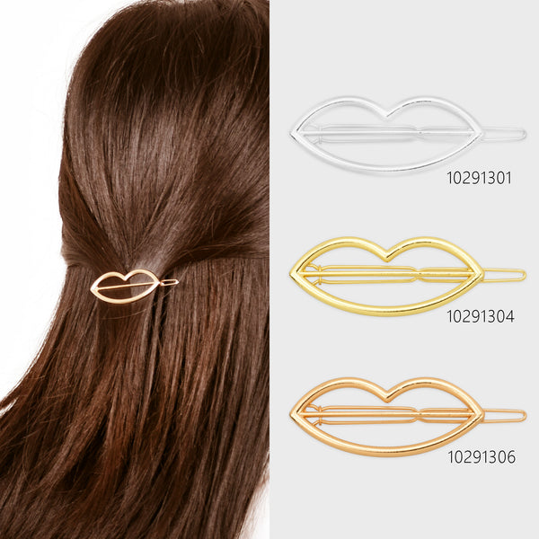 3/4"*2" Alloy Lip Hair Clip hair slide clip Minimalist Hair Barrette Geometric Hair Accessory 5pcs 102913