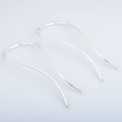 105*40mm Brass U shape Hairpin Hair Barrette Hair Stick Long Hair Accessories Ladies Hair Jewelry 5pcs 102920