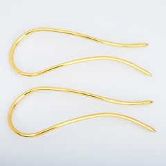 105*40mm Brass U shape Hairpin Hair Barrette Hair Stick Long Hair Accessories Ladies Hair Jewelry 5pcs 102920