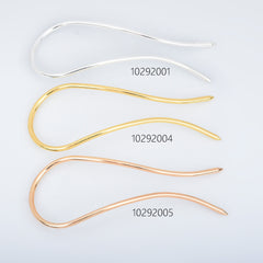 105*40mm Brass U shape Hairpin Hair Barrette Hair Stick Long Hair Accessories Ladies Hair Jewelry 5pcs 102920