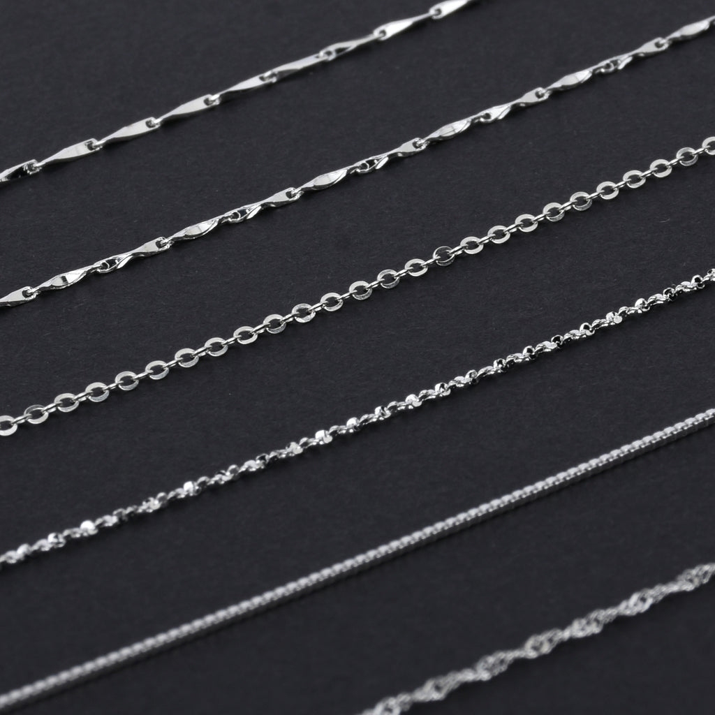 16" Sterling Silver Necklace 925 Silver Necklace Chain Dainty Necklace Gift for Her 1pcs 102936