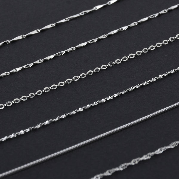 16" Sterling Silver Necklace 925 Silver Necklace Chain Dainty Necklace Gift for Her 1pcs 102936