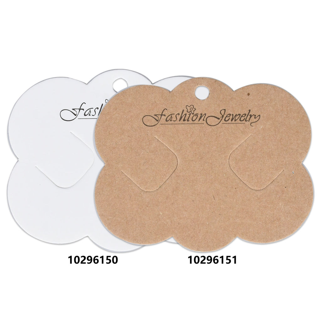 70*85mm Hair Clips Display Cards Clouds style Kraft Paper Cards Jewelry Display Hang Tag Card 100pcs 102961