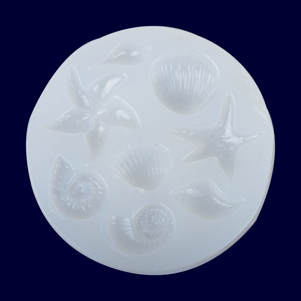 80*80mm Ocean Series Silicone Mold seashell Conch Starfish DIY silicone mold for Decoration 1pcs 10297550