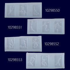 20*30mm Mirror 12 constellations silicone mold with hole Constellation Charm Pendant Keychain UV resin Mold 1pcs 102985