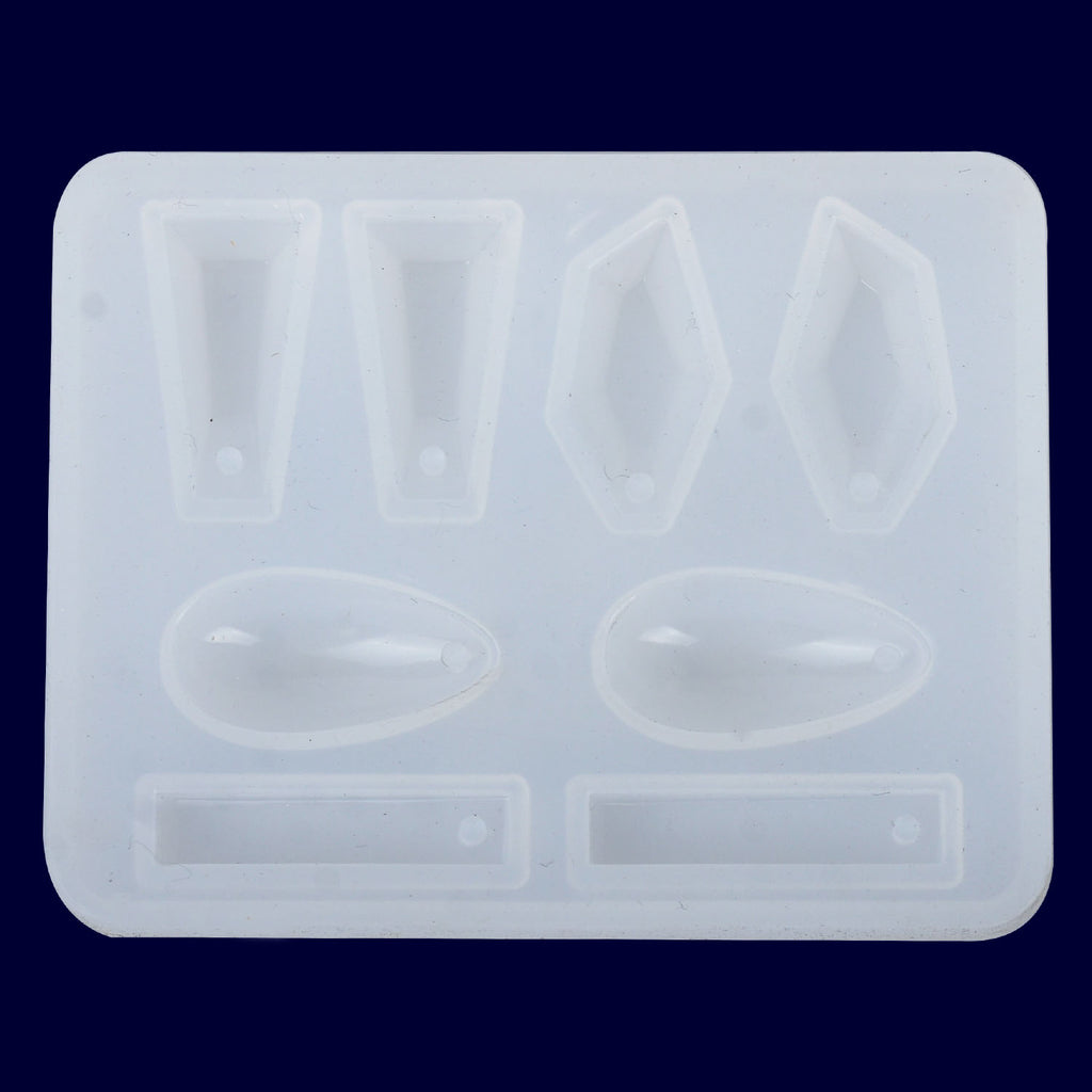 53*68mm Earring silicone mold with hole Cabochon Mold pendant Mold For Necklace DIY Jewelry Craft Making 1pcs 10299350