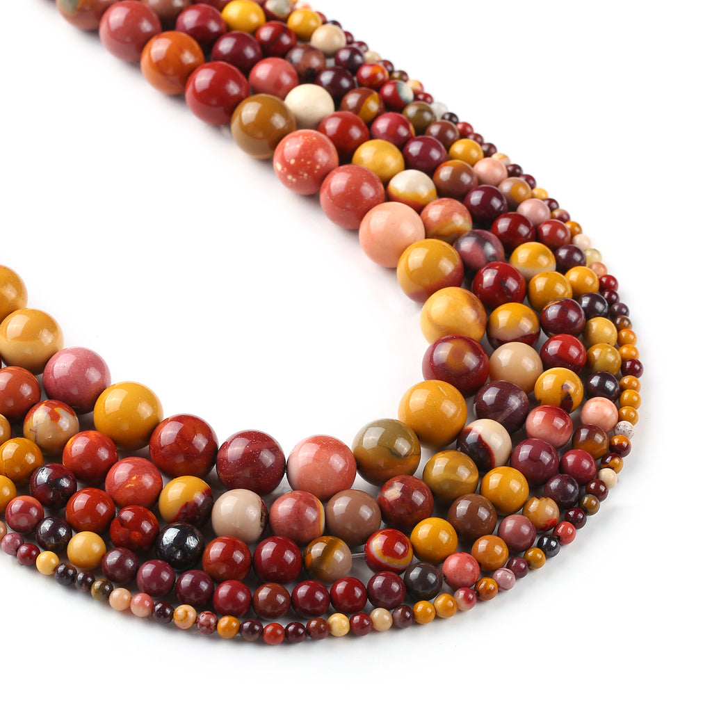 Natural Moukaite Jasper beads 4 6 8 10 12mm Gemstone Round Loose Beads for Jewelry 15" Full Strand 103050