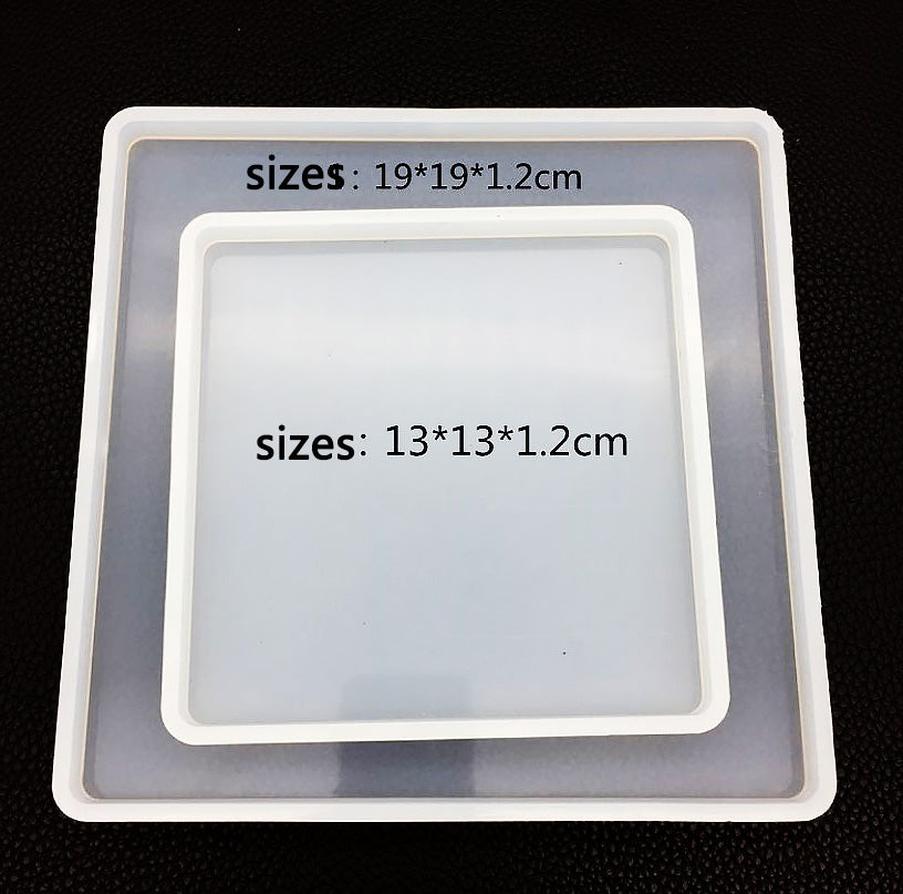 Square Silicone Mold Ornament Mold Crystal Epoxy Mould Crafts Jewelry Decoration 1pcs 103110