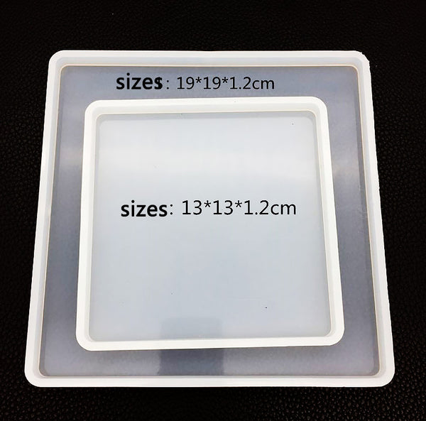 Square Silicone Mold Ornament Mold Crystal Epoxy Mould Crafts Jewelry Decoration 1pcs 103110