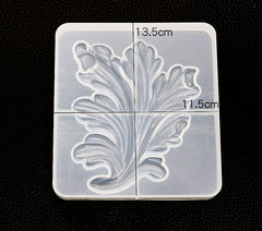 European Pattern Silicone Molds Pineapple Coconut Tree Rose Leaf Mould Crystal Epoxy Mold for Jewelry 1pcs 103154