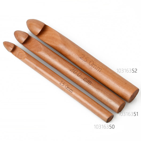 20CM Giant Crochet Hooks Wood Crochet Needle 15/20/25mm to Choose Jumbo Knit Pro Crochet Hook 1pcs 103163