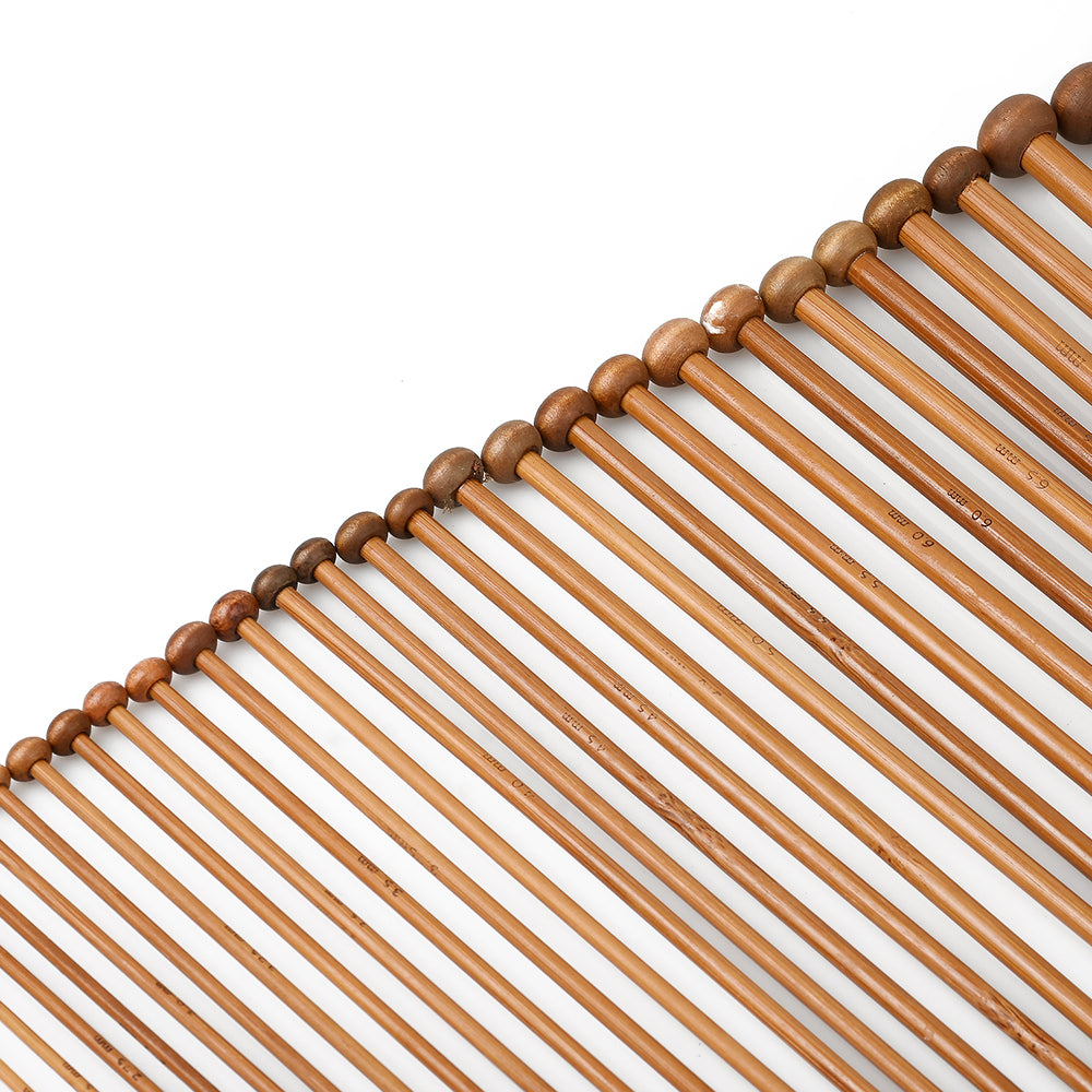 3.0-12mm Natural Bamboo Circular Knitting Needles Silver Color