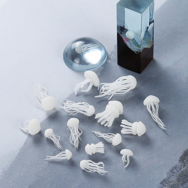 Mini 3D jellyfish Model Ocean Model filler For Resin Mold DIY Jewelry Filling 1pcs 103178