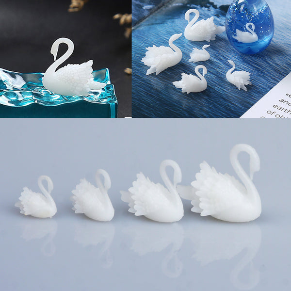 Mini 3D Swan Model for Silicone Mold Landscape Filler for Jewelry Necklace Pendant Home Decoration 1pcs 103183
