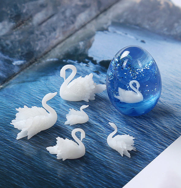 Mini 3D Swan Model for Silicone Mold Landscape Filler Jewelry Accessories Tools 1pcs 103184
