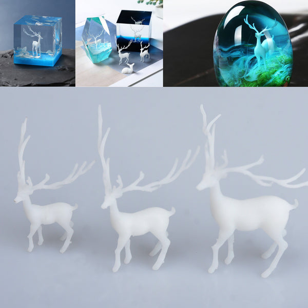 Mini 3D elk Model Mini Elk Filler Mold Crafts Filler DIY Accessories Forest Micro-landscape Filler 1pcs 103186