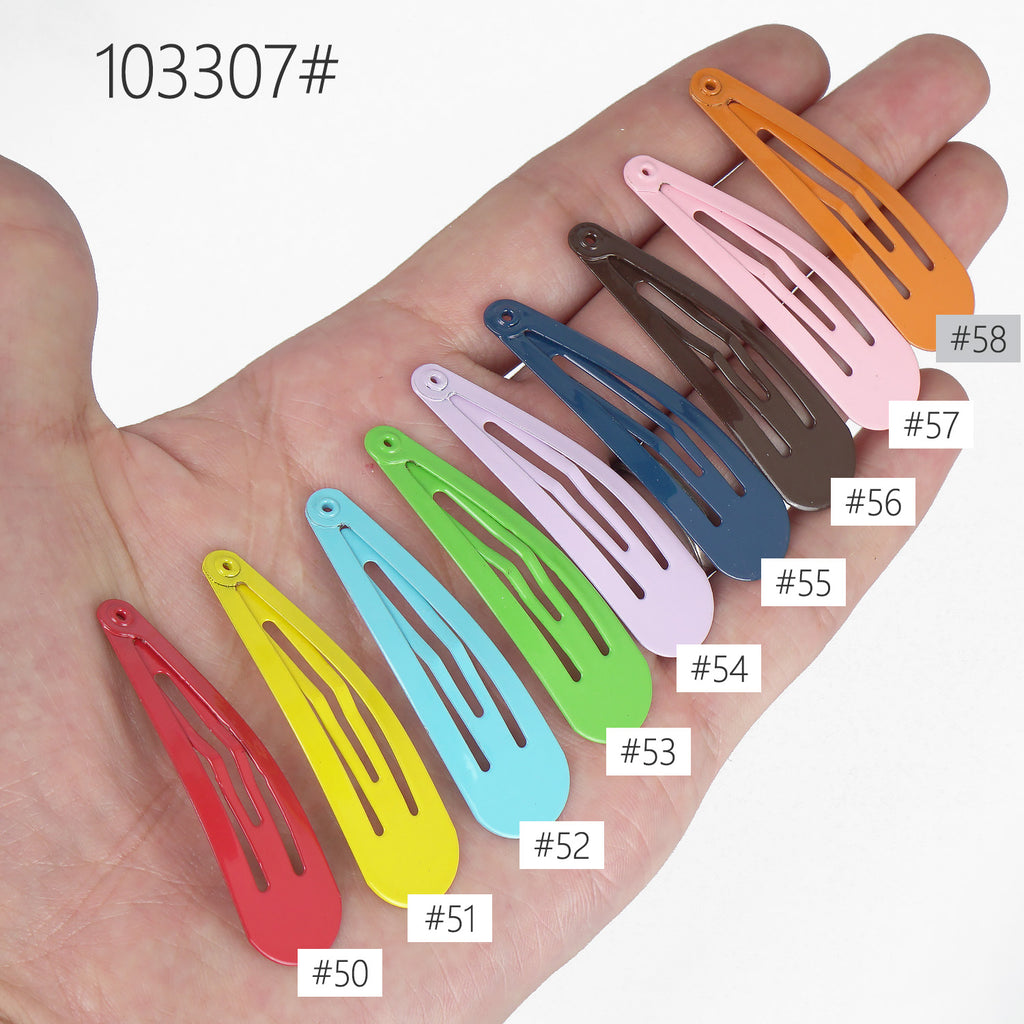 50pcs High Quality 50x14mm Colorful Bobby Pin Stainless Steel Bobby Blanks Handmade Hair Accessories DIY Accessory Materials 103307