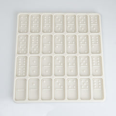 Silicone Dominos Mold For 2*1 inch Standard size domino pieces, DIY Resin Dominos game Molds White/Pink randomly ship 10335