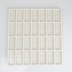 Silicone Dominos Mold For 2*1 inch Standard size domino pieces, DIY Resin Dominos game Molds White/Pink randomly ship 10335