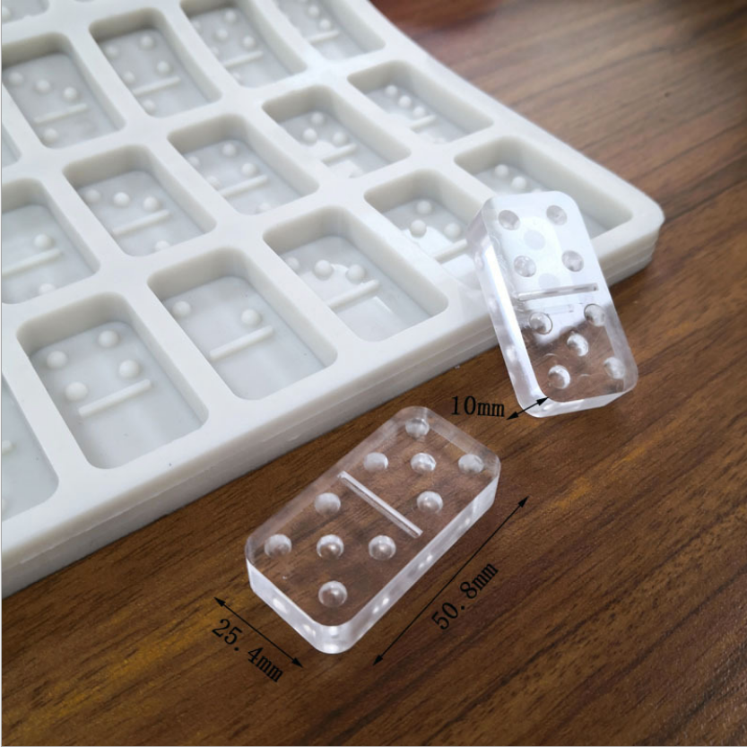 Silicone Dominos Mold For 2*1 inch Standard size domino pieces, DIY Re –  Rosebeading Official