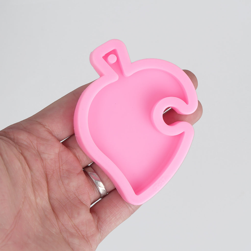 1 piece Silicone Leaf Mold Keychain Mold Resin Epoxy Mold For Keychain 10336850