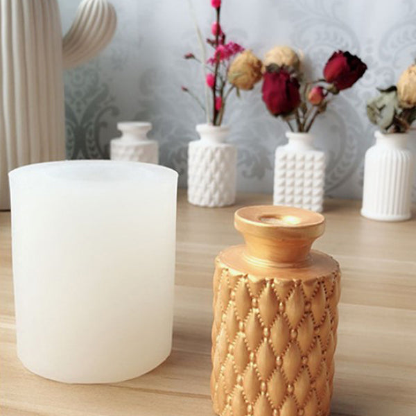 1pc 3D Silicone Vase Shape Mold, Silicone Candle Mold, Aromatherapy Candle Mold, Plaster Mold 10360050