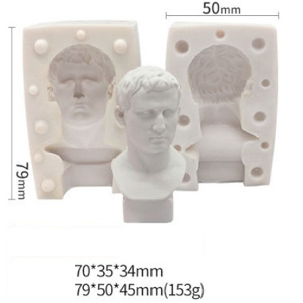 1 PCS "Agriba" Figure Aroma Silicone Candle Mold /Plaster Mold/DIY Soap Mold 10361052