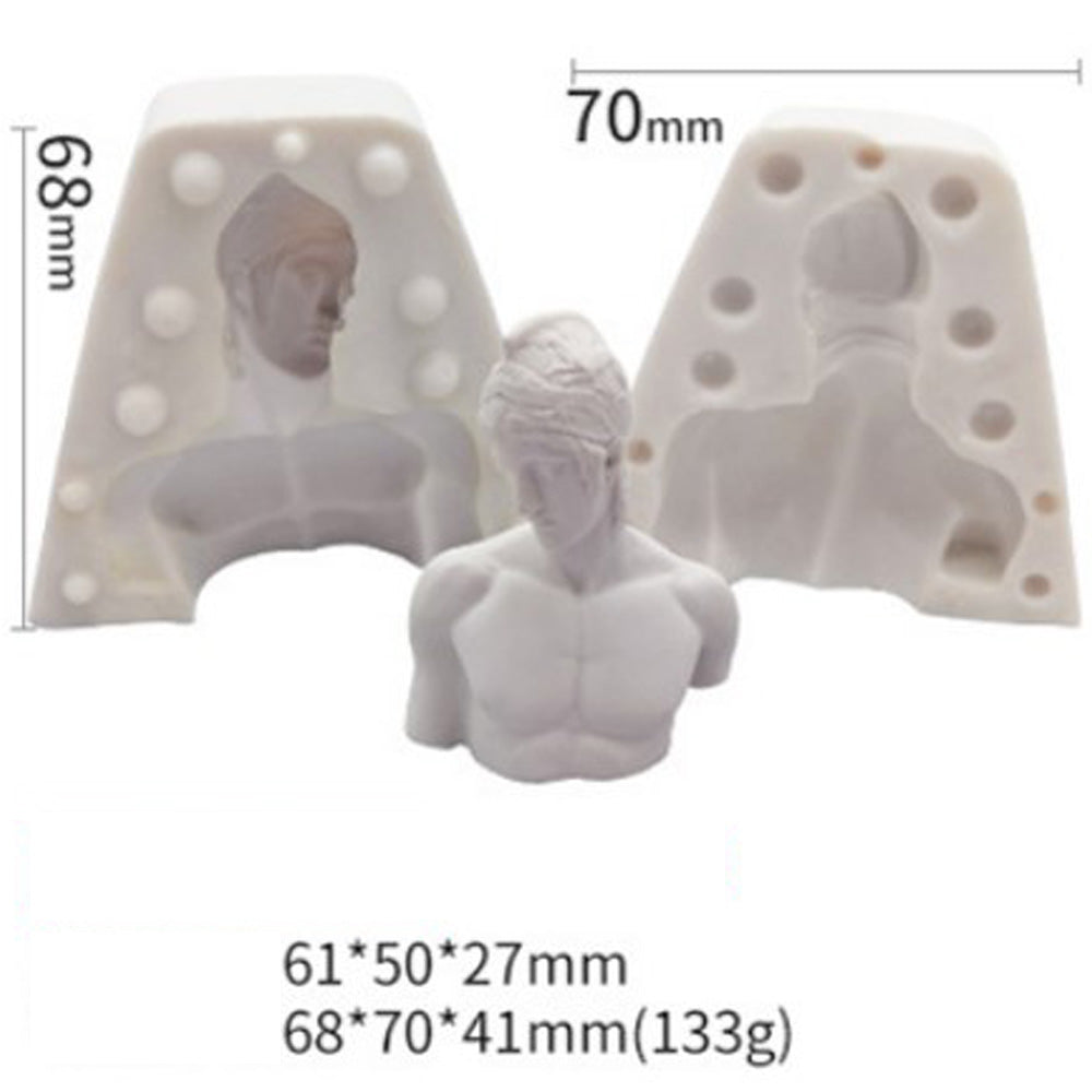 1 PCS "Mas" Figure Aroma Silicone Candle Mold /Plaster Mold/DIY Soap Mold 10361151