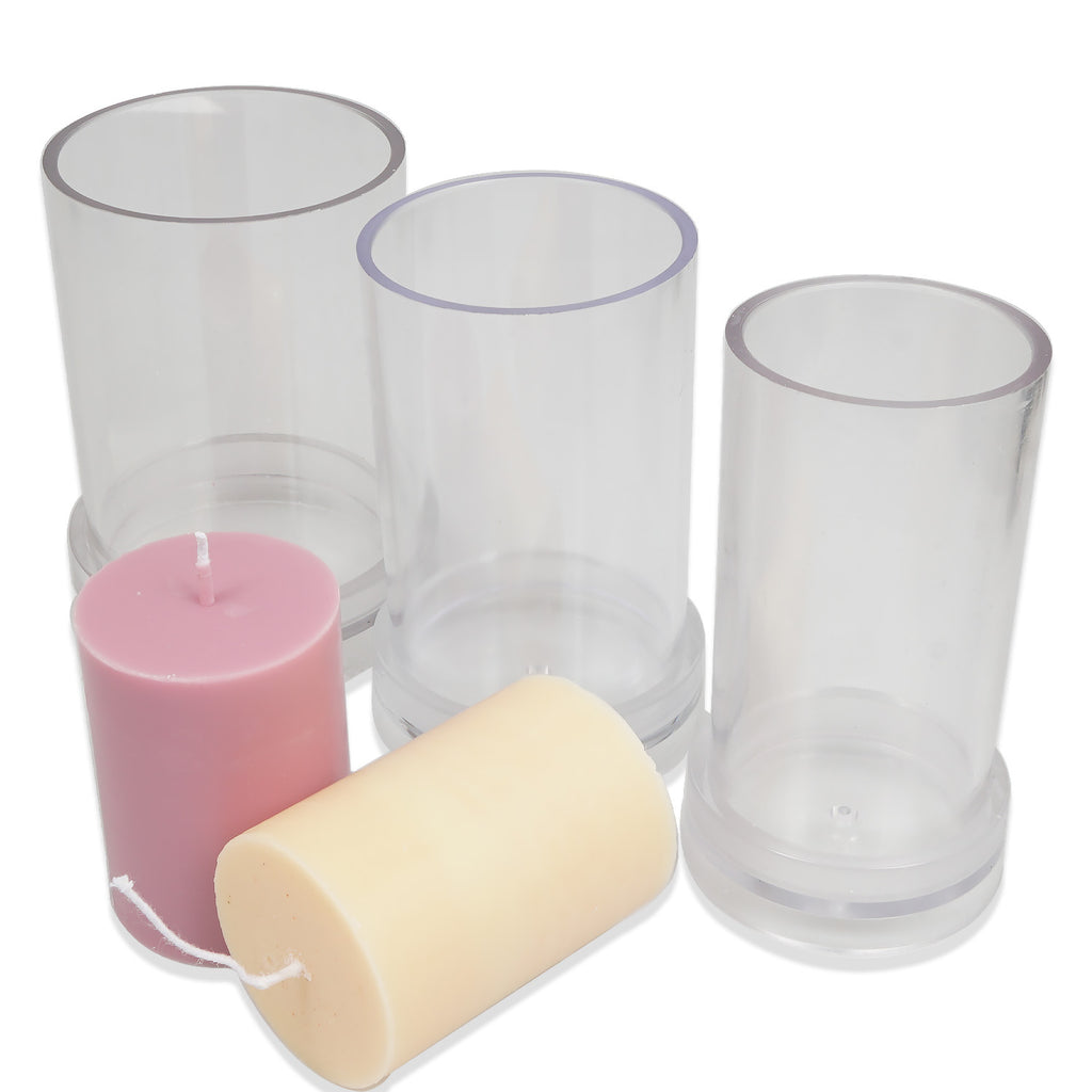 1 PCS Plastic Candle Mold, Cylinder Shape Candle Mold, DIY Candle Mold for Wax multiple sizes 103623