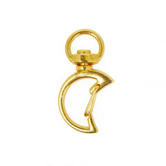 10PCS Alloy Keychain, Moon Clasp Key Chain, Moon Key Rings, Moon Lobster Swivel Clasp, Snap hook, Multiple colors 103664