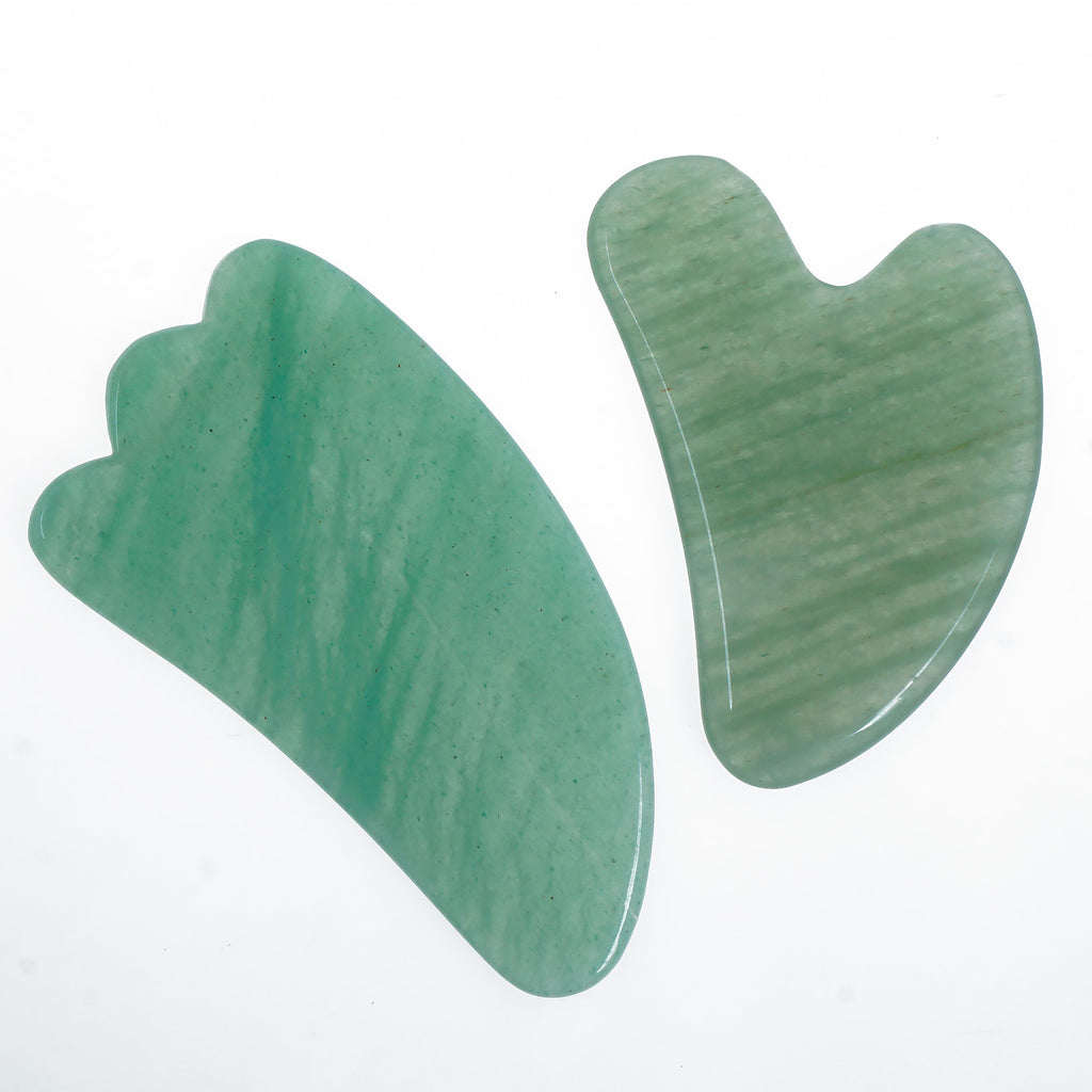 1PCS Green Jade Facial Gua Sha Stone, Face Massage Tool, Facial Gua Sha Tool, Facial Care For Gift 103683