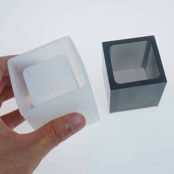 1pc Silicone Pen Holder Mold Square Pen Container Mold Pen Box Mold Home Decoration Mold 10370750