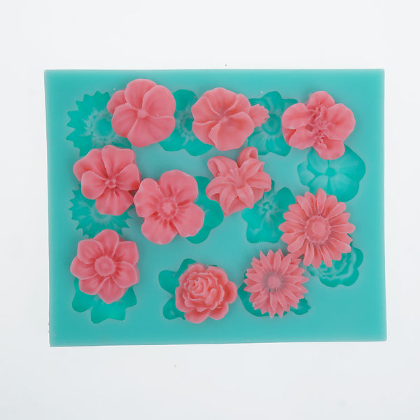 1PC Silicone Flower Mold Diy Chocolate Mold Cake Decoration Mold Resin Baking Tool 10374050
