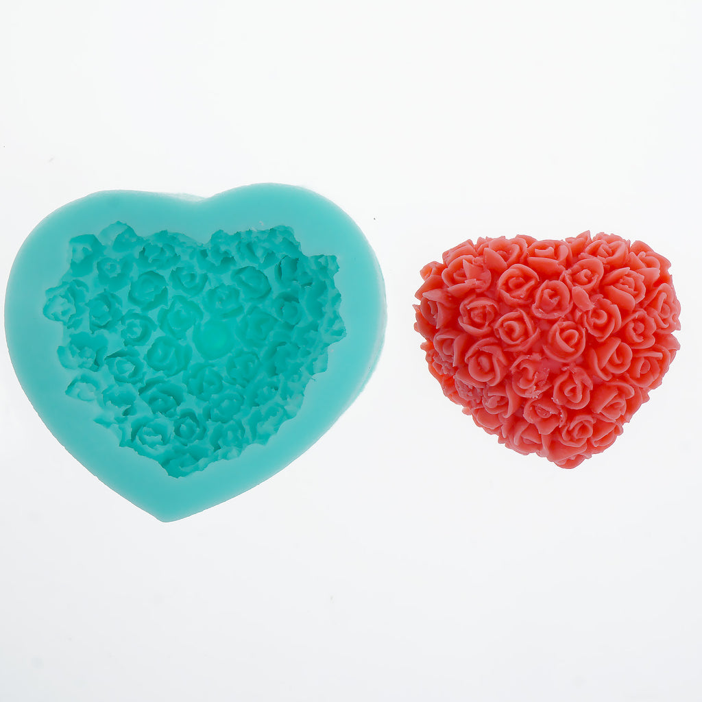 1pc Heart Silicone Molds for Baking - Chocolate Molds Silicone