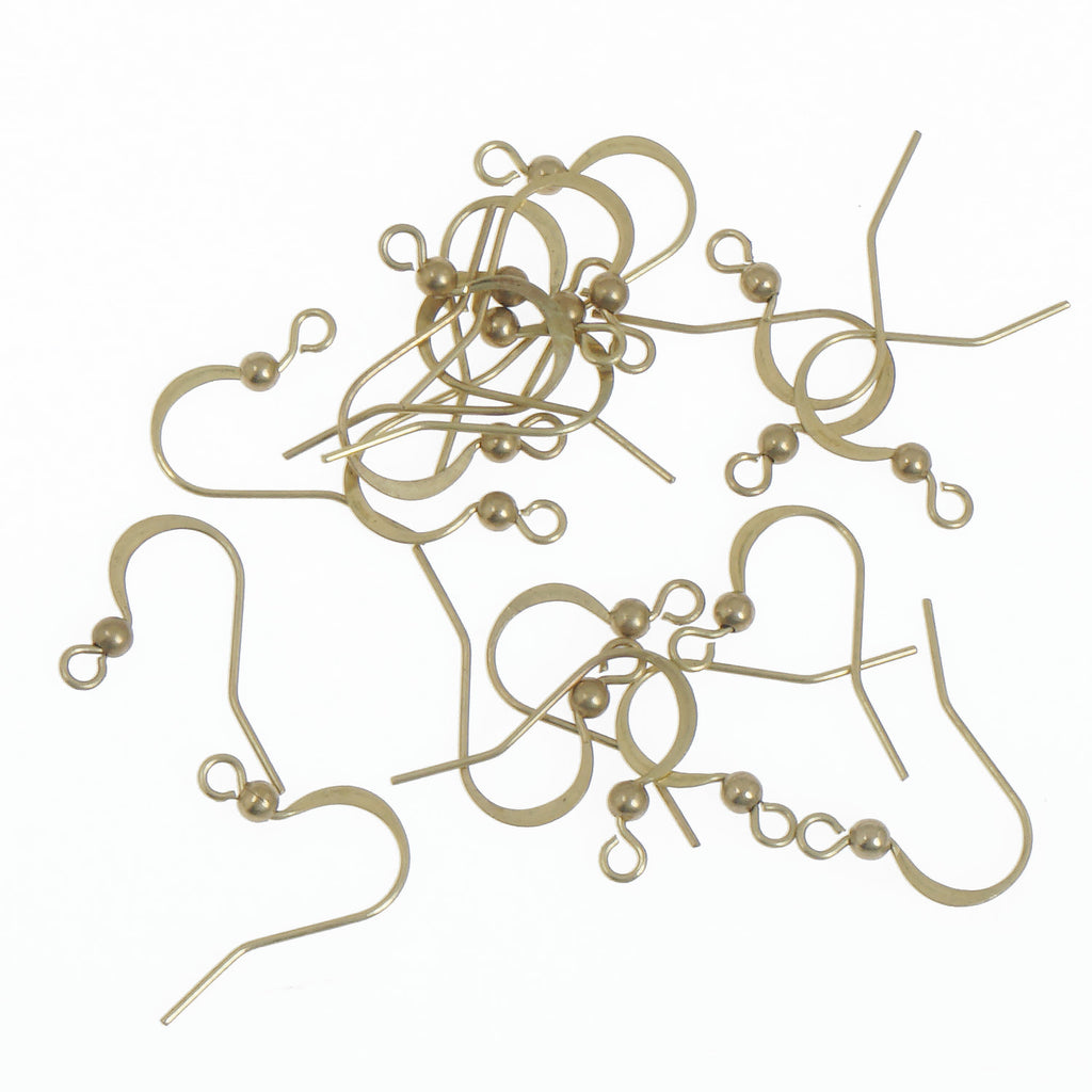 Raw Brass Earring hooks 21mm*16mm Earring Wires With Ball Fish Ear Hooks Earring Findings Jewelry accessories 50pcs 10377850