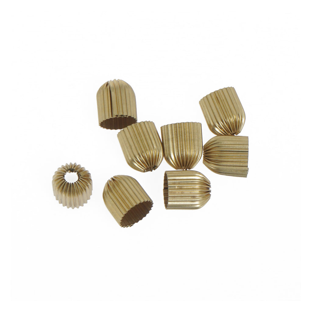 20pcs Brass Cone Bead End Caps Leather Cord Ends Bracelet Cord Tassel Cap End DIY jewelry Findings 10378450