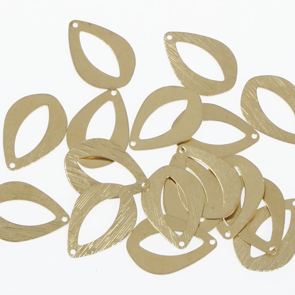 20PCS Brass Teardrop Charm Earring Finding Raw Brass Geometric Charm for jewelry making 10379750