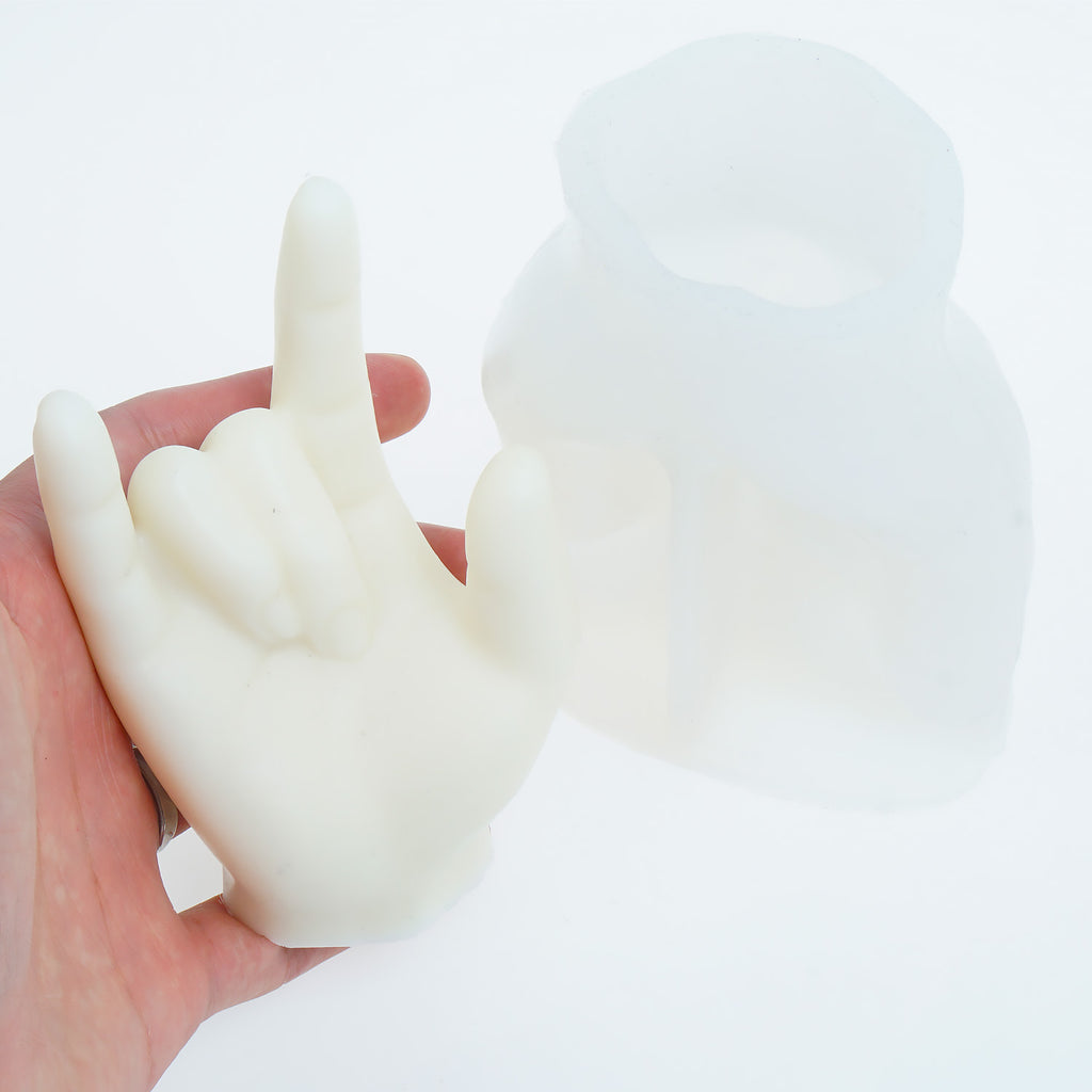 1 PCS 3D Finger Molds, Finger Gesture Candle Mold, Love Gesture Finger Mold, Resin Molds, Candle Molds 10383450