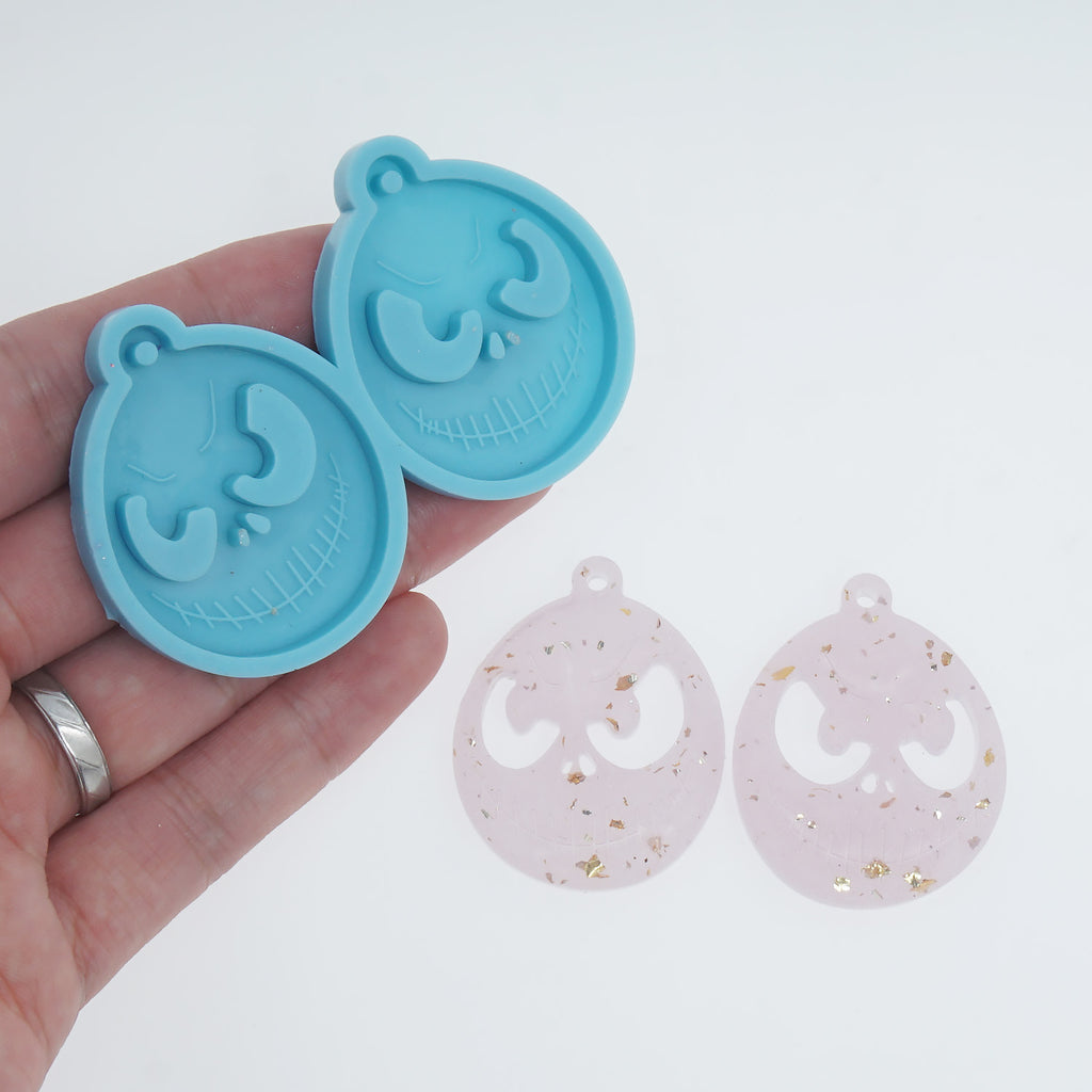1PC Silicone Earring Mold Halloween Ghost Resin Earring Charm DIY Resin Earring Mold 10386353