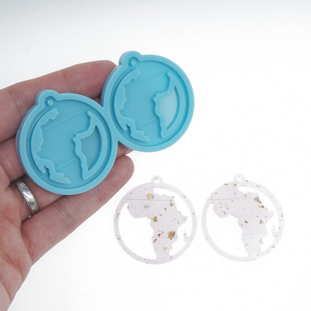 1PC Silicone Earring Mold Africa Map Resin Earring Charm DIY Resin Earring Mold 10386450