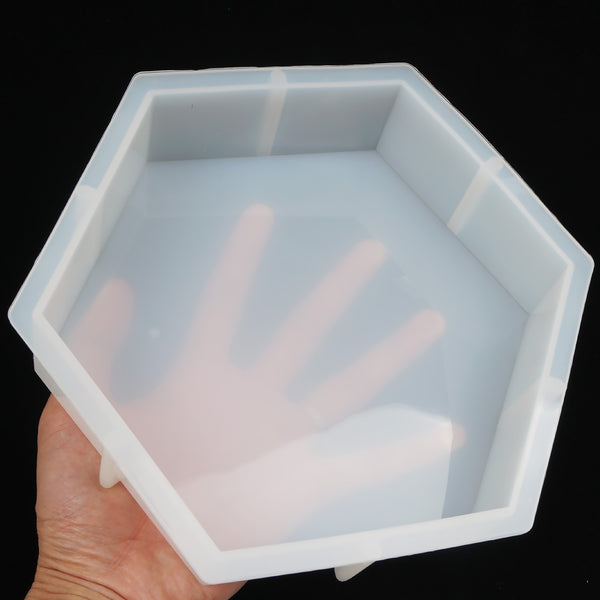 1 pc Large Hexagon Silicone Mold DIY Resin Mold For Home Decor 10393350