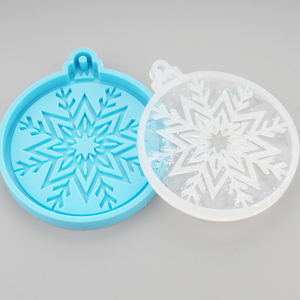 1pc Silicone Christmas Snowflake Ornament Mold DIY Resin Epoxy Mold for Christmas Gift 10397152