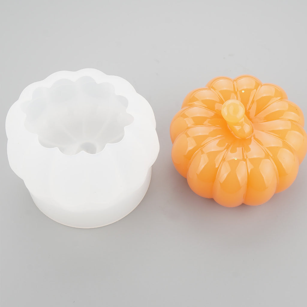 small 3D Pumpkin silicone mold for candy,chocolate, soap,halloween mol –  Rosebeading Official