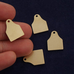 20 Mini Cattle Tag Stamping Blanks - 1/2