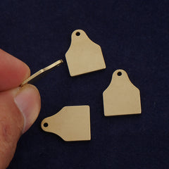 20 Mini Cattle Tag Stamping Blanks - 1/2